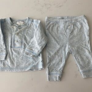 Light blue cotton Ralph Lauren baby set size 6M
